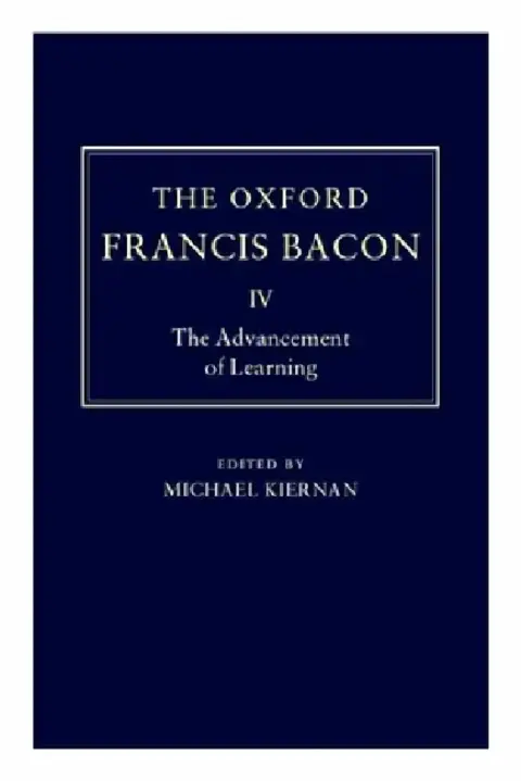 Cover of The Advancement of Learning
