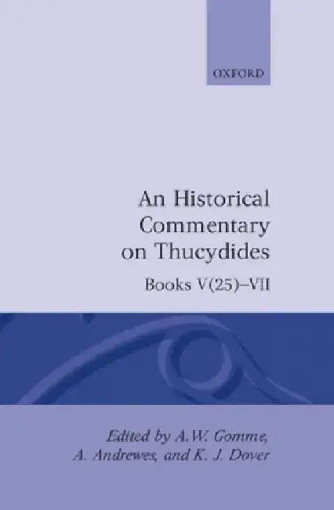 Cover of A Historical Commentary on Thucydides