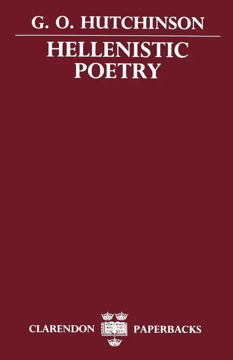 Cover of Hellenistic Poetry