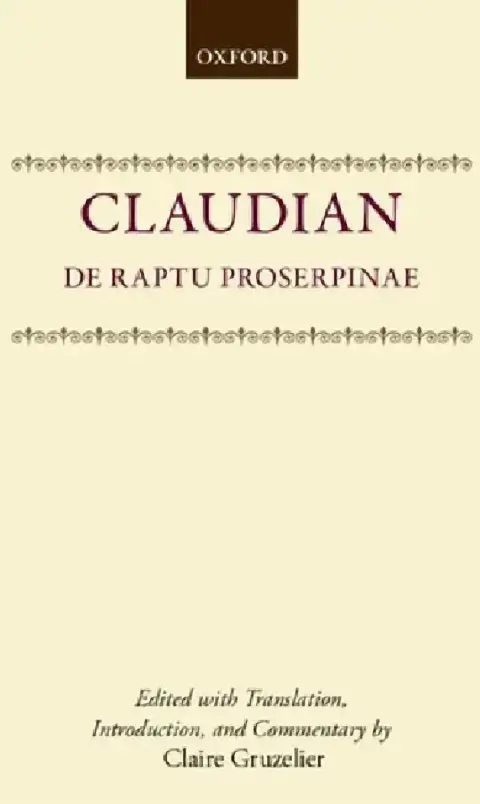 Cover of de Raptu Prosperpinae