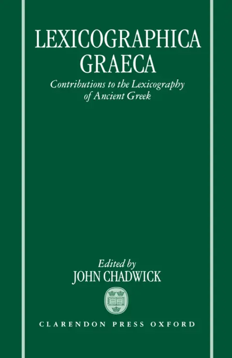Cover of Lexicographica Graeca