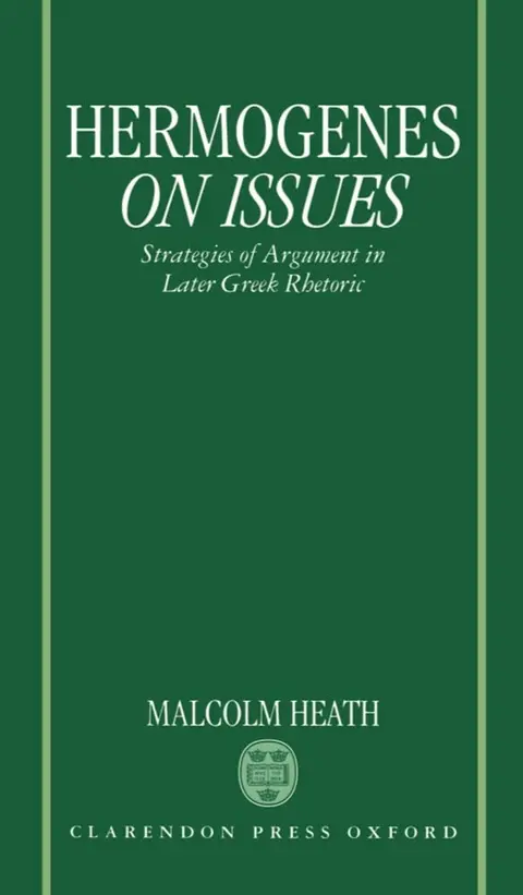 Cover of Hermogenes on Issues