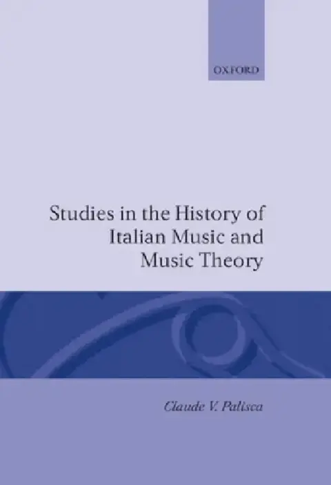 Cover of Studies in the History of Italian Music and Music Theory
