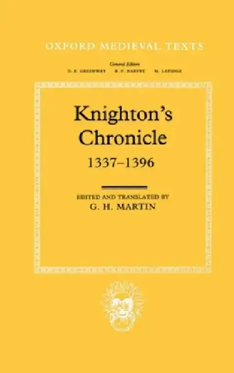 Cover of Knighton's Chronicle 1337-1396