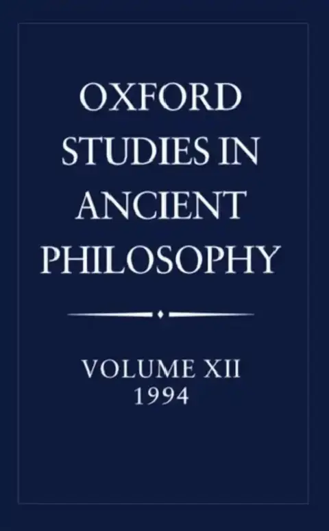 Cover of Oxford Studies in Ancient Philosophy