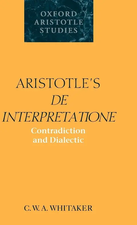 Cover of Aristotle's De Interpretatione