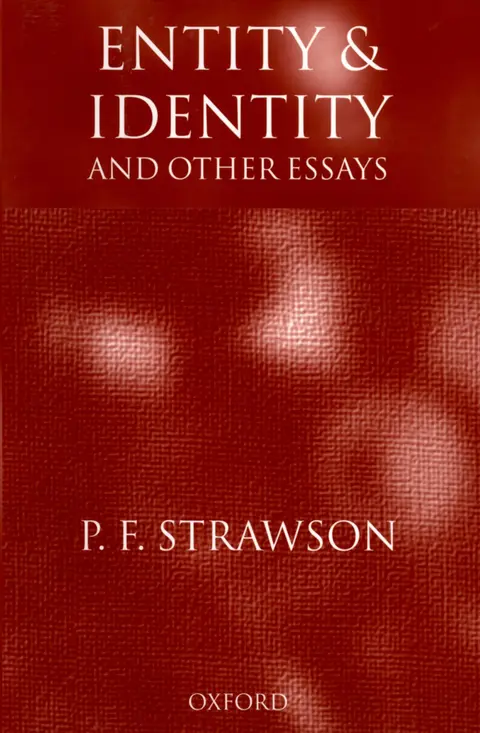 Cover of Entity and Identity
