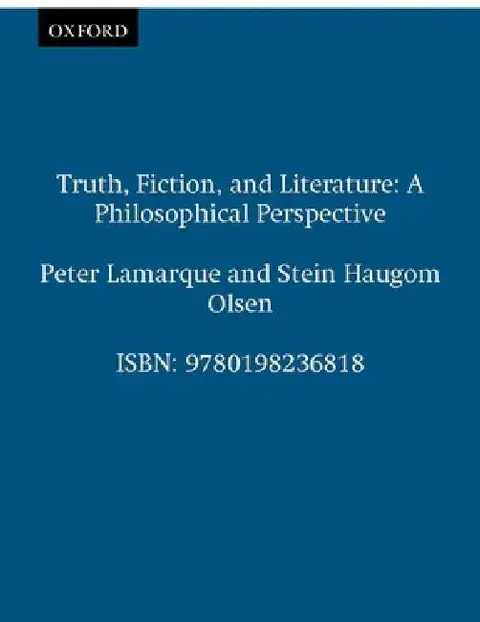 Cover of Truth, Fiction, and Literature