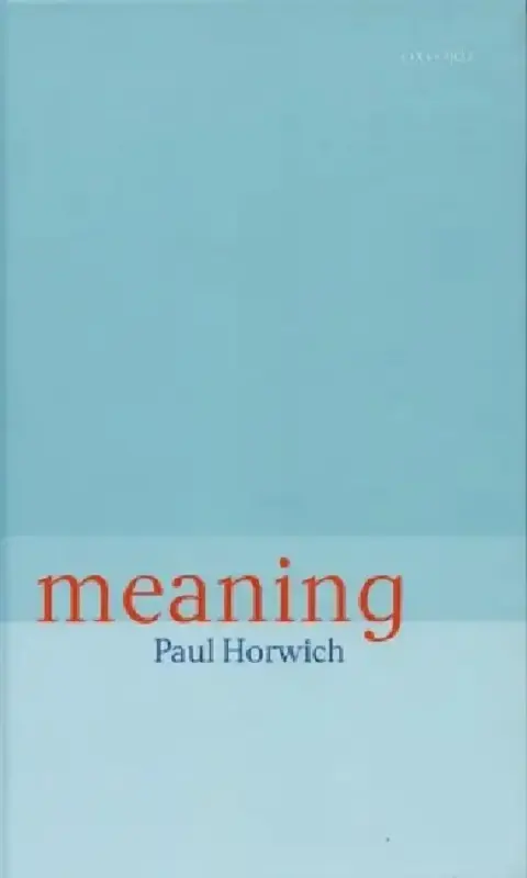 Cover of Meaning