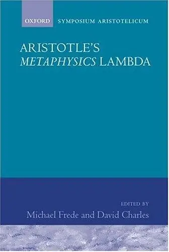 Cover of Aritotle's Metaphysics Lambda