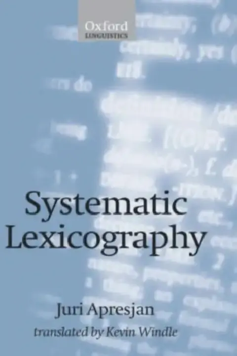Cover of Systematic Lexicography