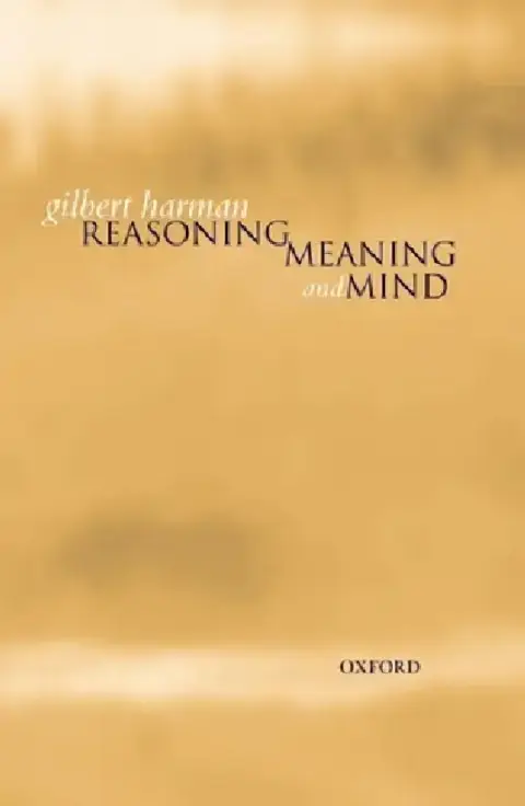 Cover of Reasoning, Meaning, and Mind