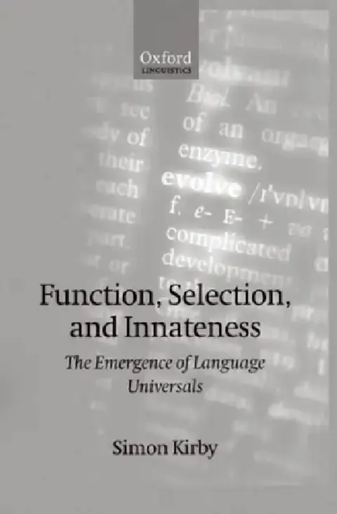 Cover of Function, Selection, and Innateness