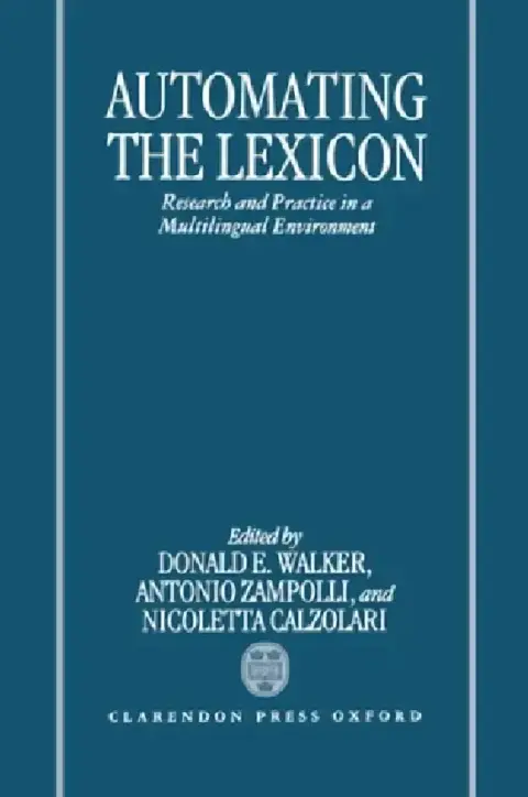 Cover of Automating the Lexicon