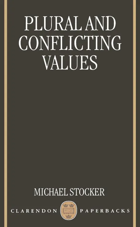 Cover of Plural and Conflicting Values