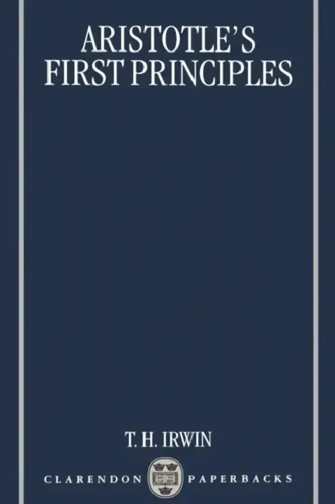 Cover of Aristotle's First Principles