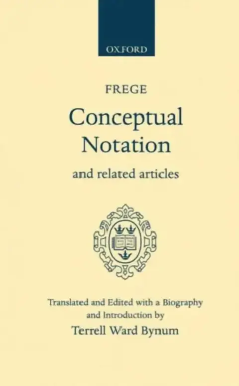 Cover of Conceptual Notation and Related Articles
