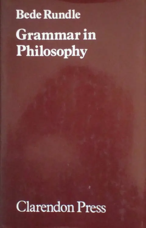 Cover of Grammar in Philosophy