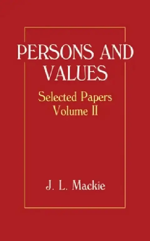 Cover of Persons and Values