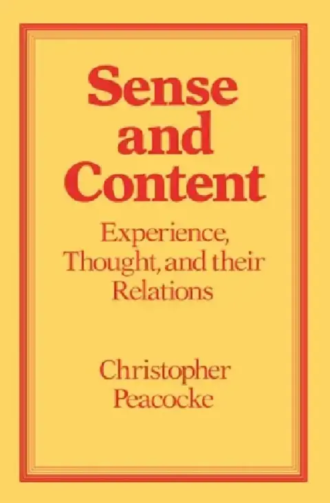 Cover of Sense and Content
