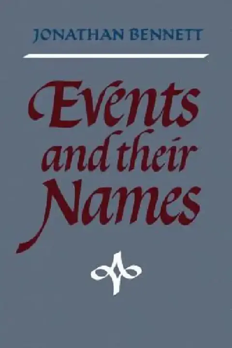 Cover of Events and Their Names