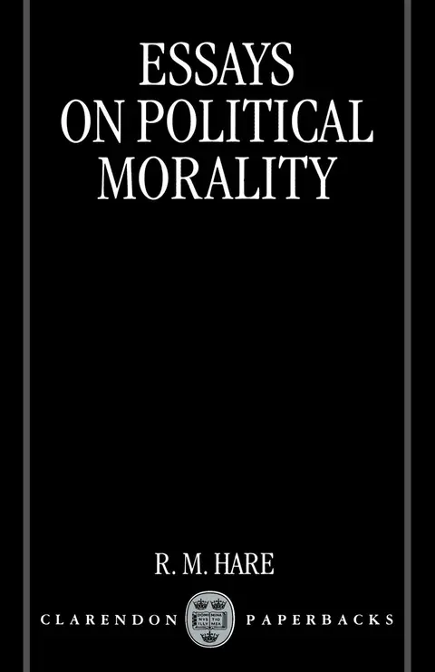 Cover of Essays on Political Morality