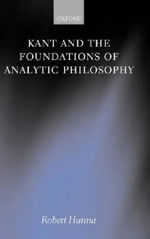 Cover of Kant and the Foundations of Analytic Philosophy