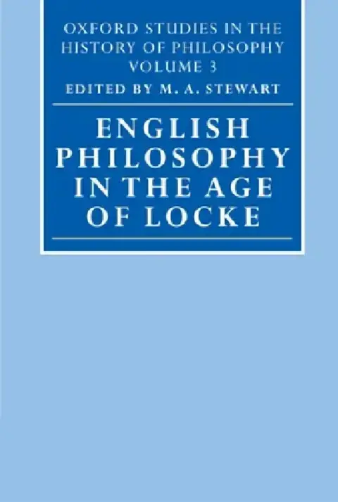 Cover of English Philosophy in the Age of Locke