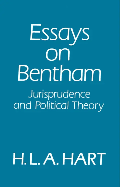 Cover of Essays on Bentham