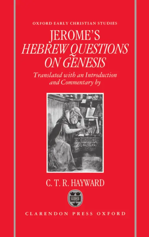 Cover of Saint Jerome's Hebrew Questions on Genesis