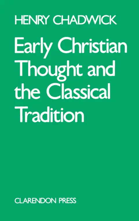 Cover of Early Christian Thought and the Classical Tradition
