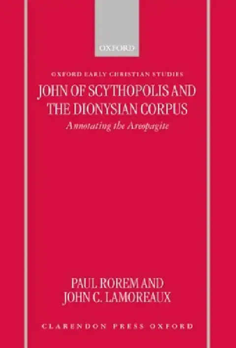 Cover of John of Scythopolis and the Dionysian Corpus