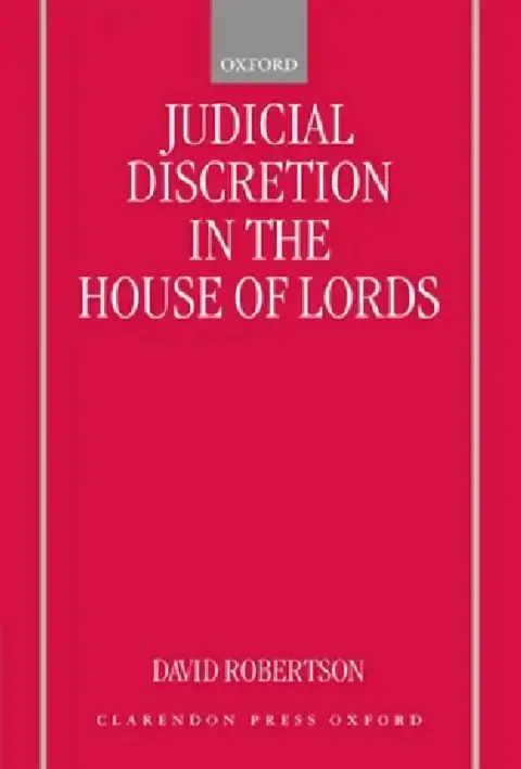 Cover of Judicial Discretion in the House of Lords