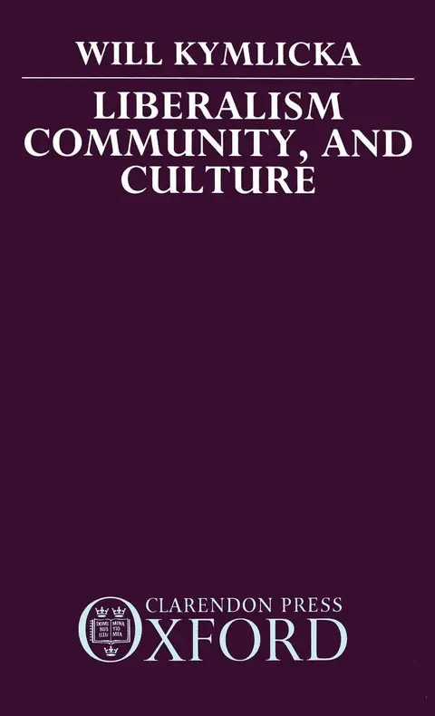 Cover of Liberalism Community, and Culture