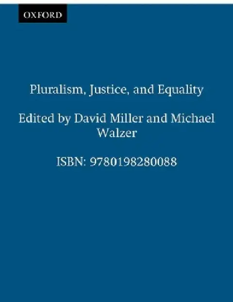 Cover of Pluralism, Justice, and Equality