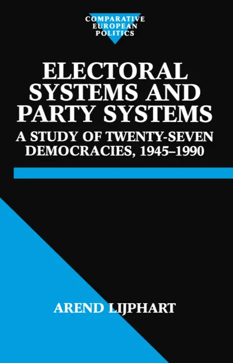 Cover of Electoral Systems and Party Systems
