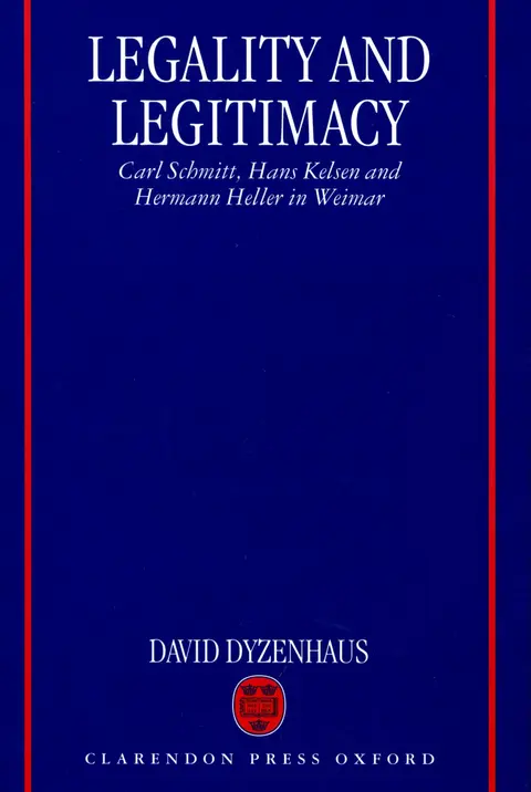 Cover of Legality and Legitimacy