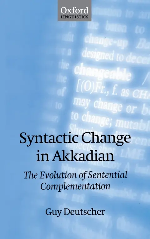 Cover of Syntactic Change in Akkadian