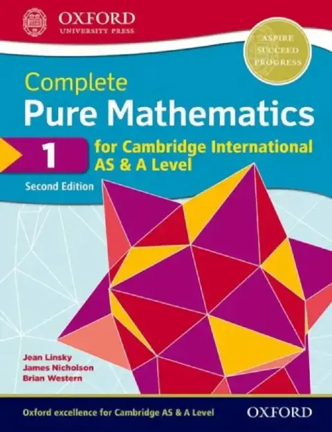 Cover of Cie a Level Pure Mathematics 1 2nd Edition Book
