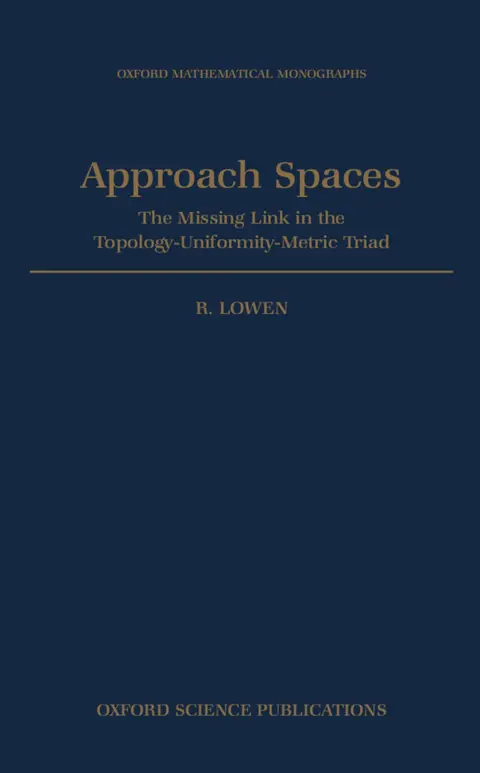 Cover of Approach Spaces