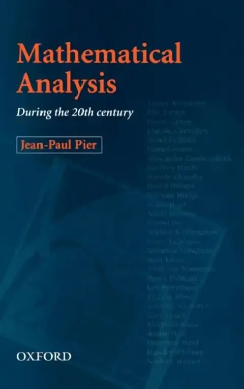 Cover of Mathematical Analysis During the 20th Century