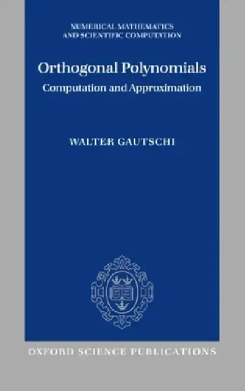 Cover of Orthogonal Polynomials