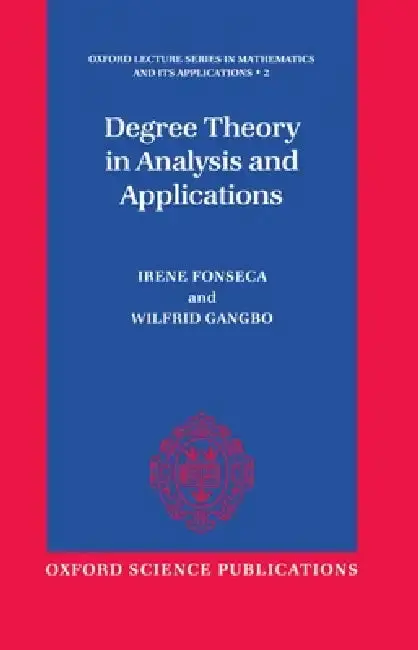 Cover of Degree Theory in Analysis and Applications