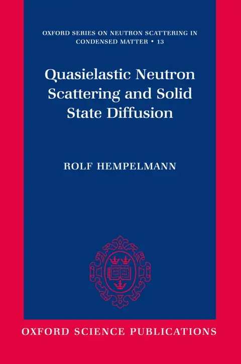 Cover of Quasielastic Neutron Scattering and Solid State Diffusion