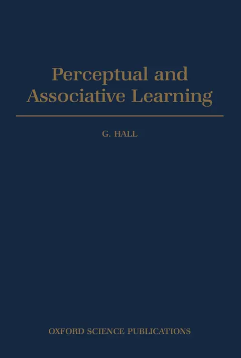 Cover of Perceptual and Associative Learning
