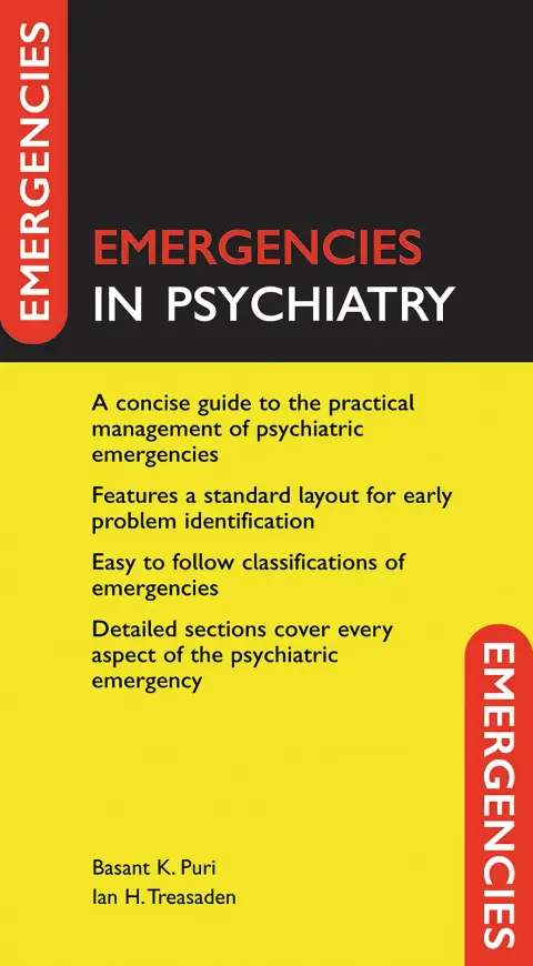 Cover of Emergencies in Psychiatry