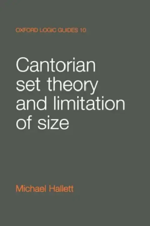 Cover of Cantorian Set Theory and Limitation of Size