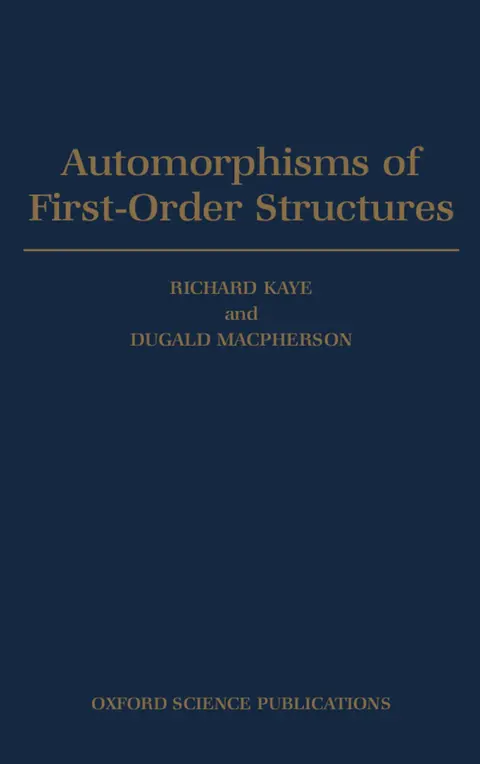 Cover of Automorphisms of First-Order Structures