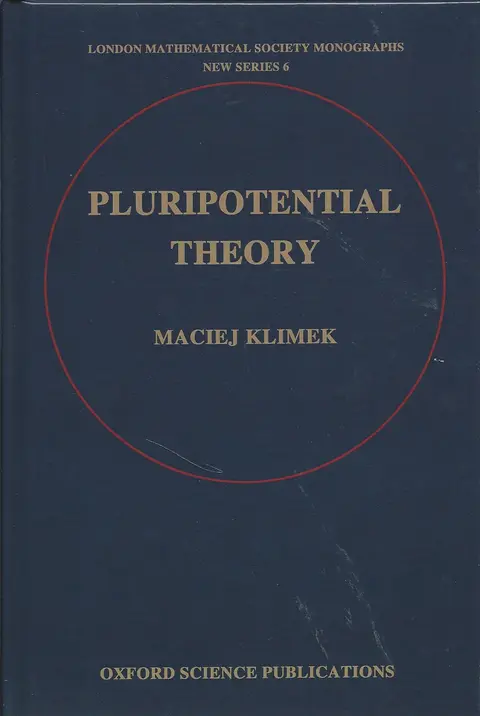 Cover of Pluripotential Theory