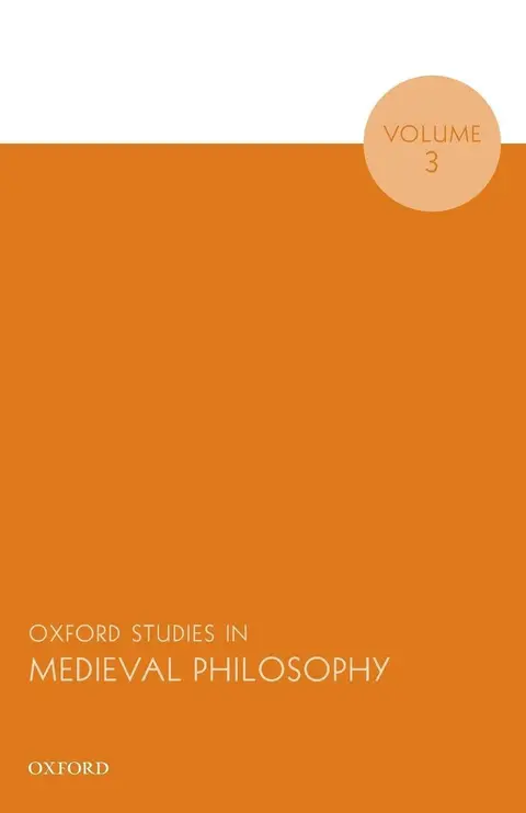 Cover of Oxford Studies in Medieval Philosophy